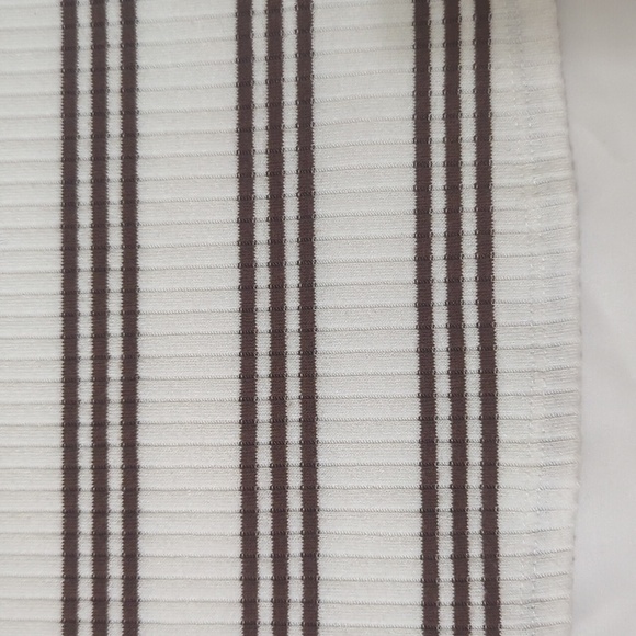 Anthropologie Maeve Mock Neck Tank, Color White/Tan Size XS - Picture 13 of 16